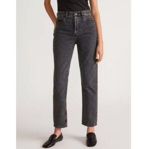 Everlane Women’s 90’s Cheeky Jeans, Cropped in Light Gray, Size 31